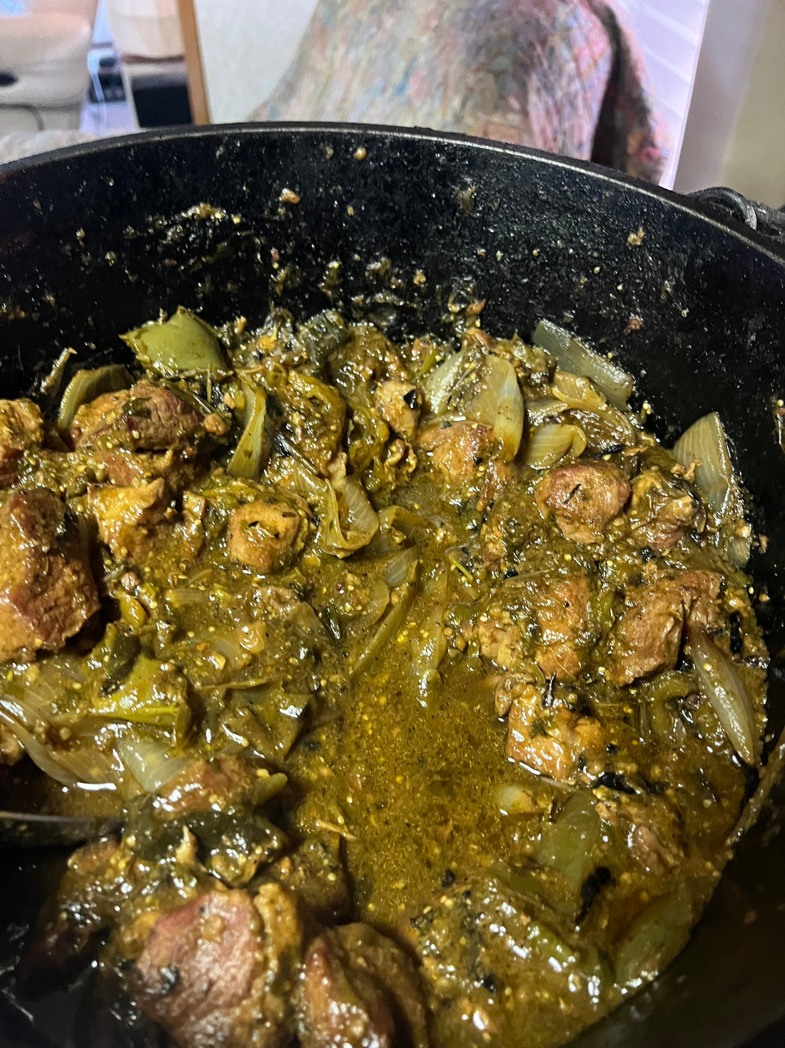 Dutch Oven Chile Verde 🌶️🍲