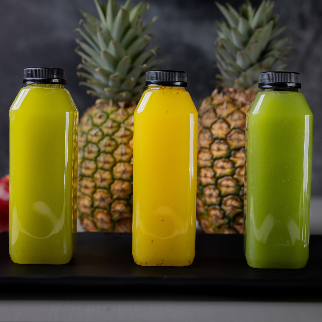 Fresh juices and blends from Fresh Juiced Juice Bar at Redlands Ranch Market available for online ordering with pickup or delivery.