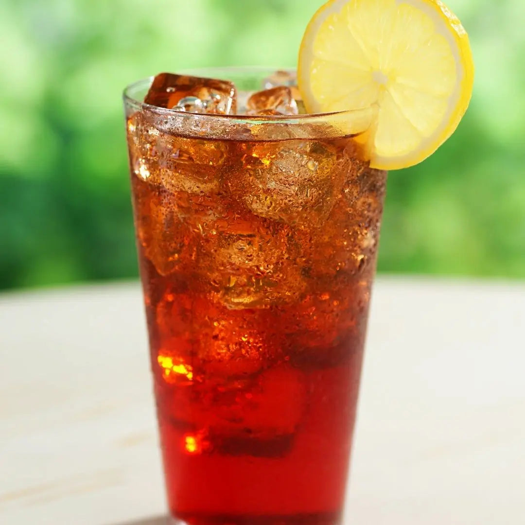 Fresh brewed unsweetened iced tea available for online pickup and delivery from Hoodidya BBQ in Redlands, California
