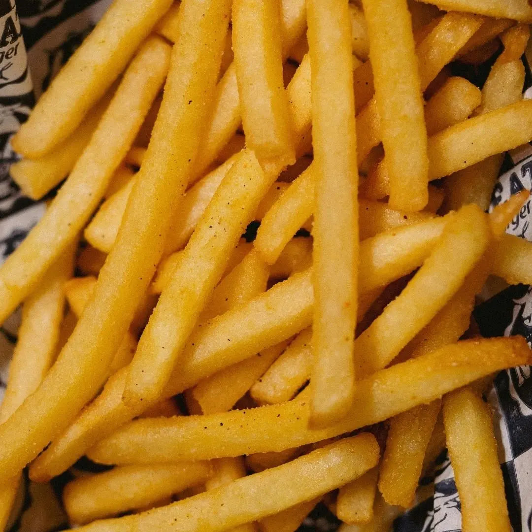 Side of crispy French fries available for online pickup and delivery from Hoodidya BBQ in Redlands, California