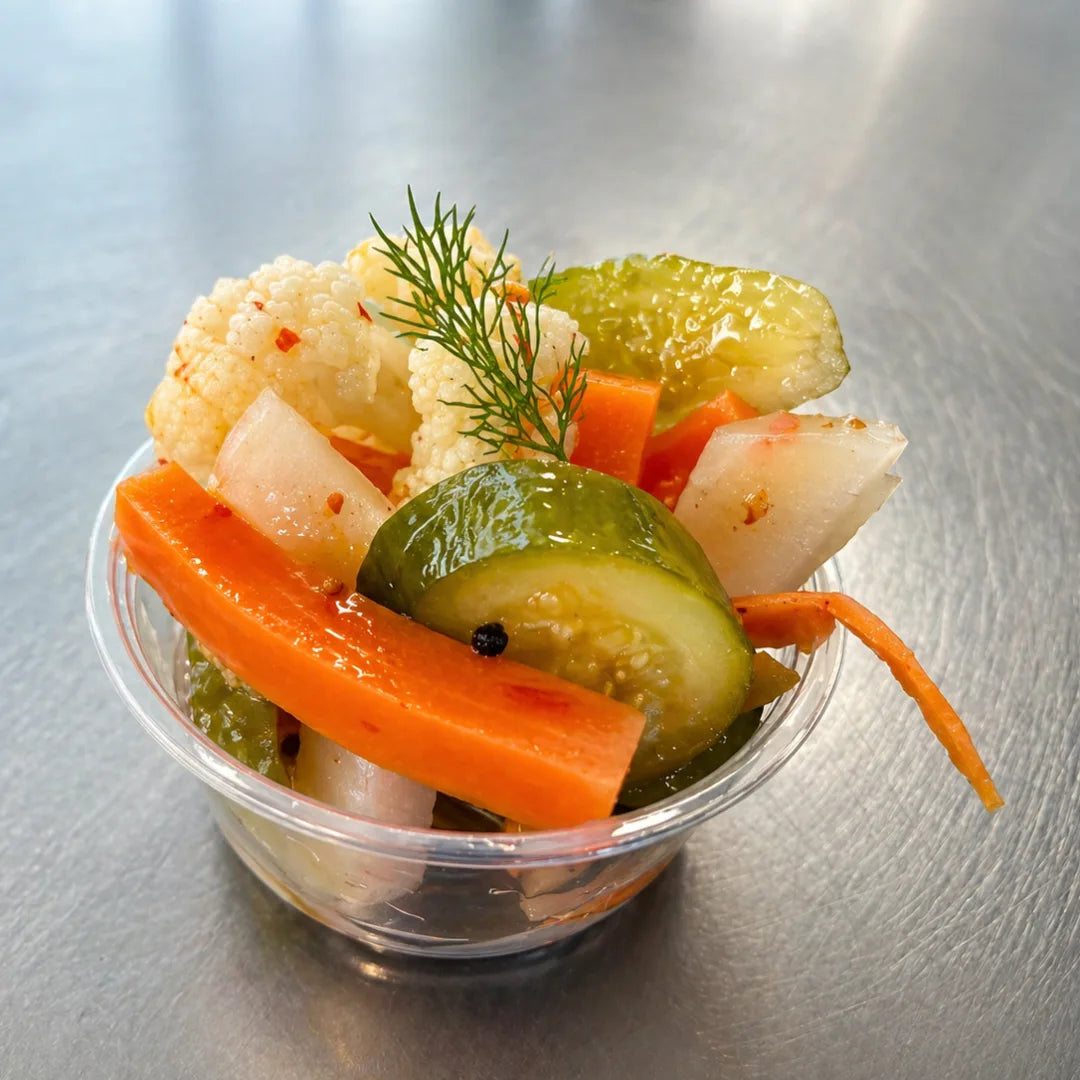 Egyptian mixed pickles side cup available for online pickup and delivery from Redlands Ranch Market in Redlands, California
